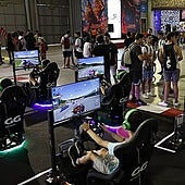 Imágenes de archivo del festival de videojuegos Gamepolis, en el Palacio de Ferias de Málaga