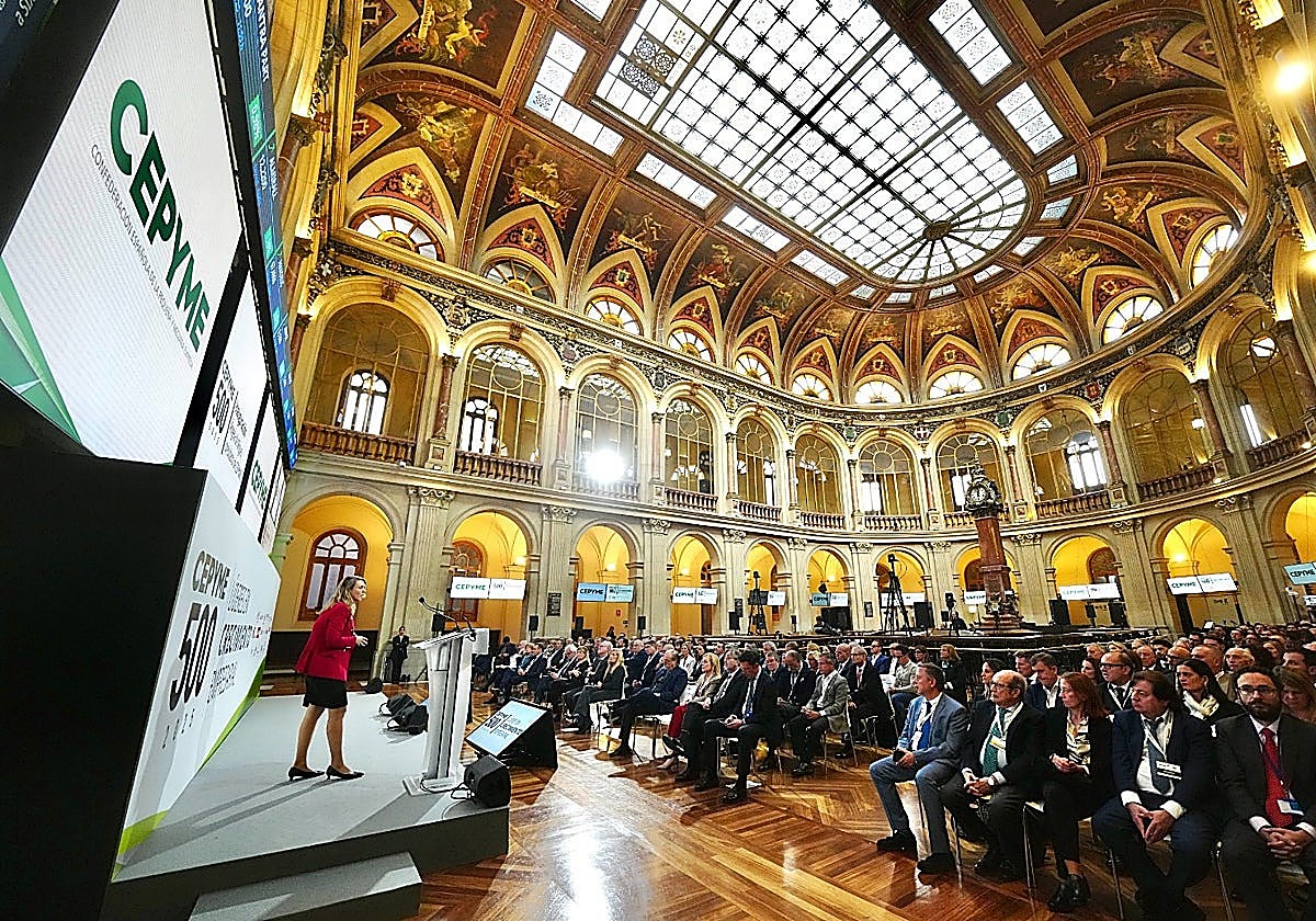 Un momento de la celebración de la gala Cepyme500 2025.