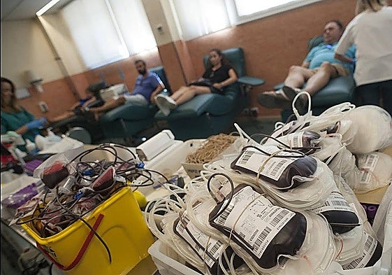 Imagen de una campaña de donación de sangre.