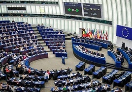 Imagen de la Eurocámara durante una sesión.