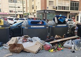 Vista de la basura acumulada en la zona denunciada.