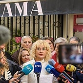 La presidenta de Amama, en su comparecencia de este viernes en Sevilla.