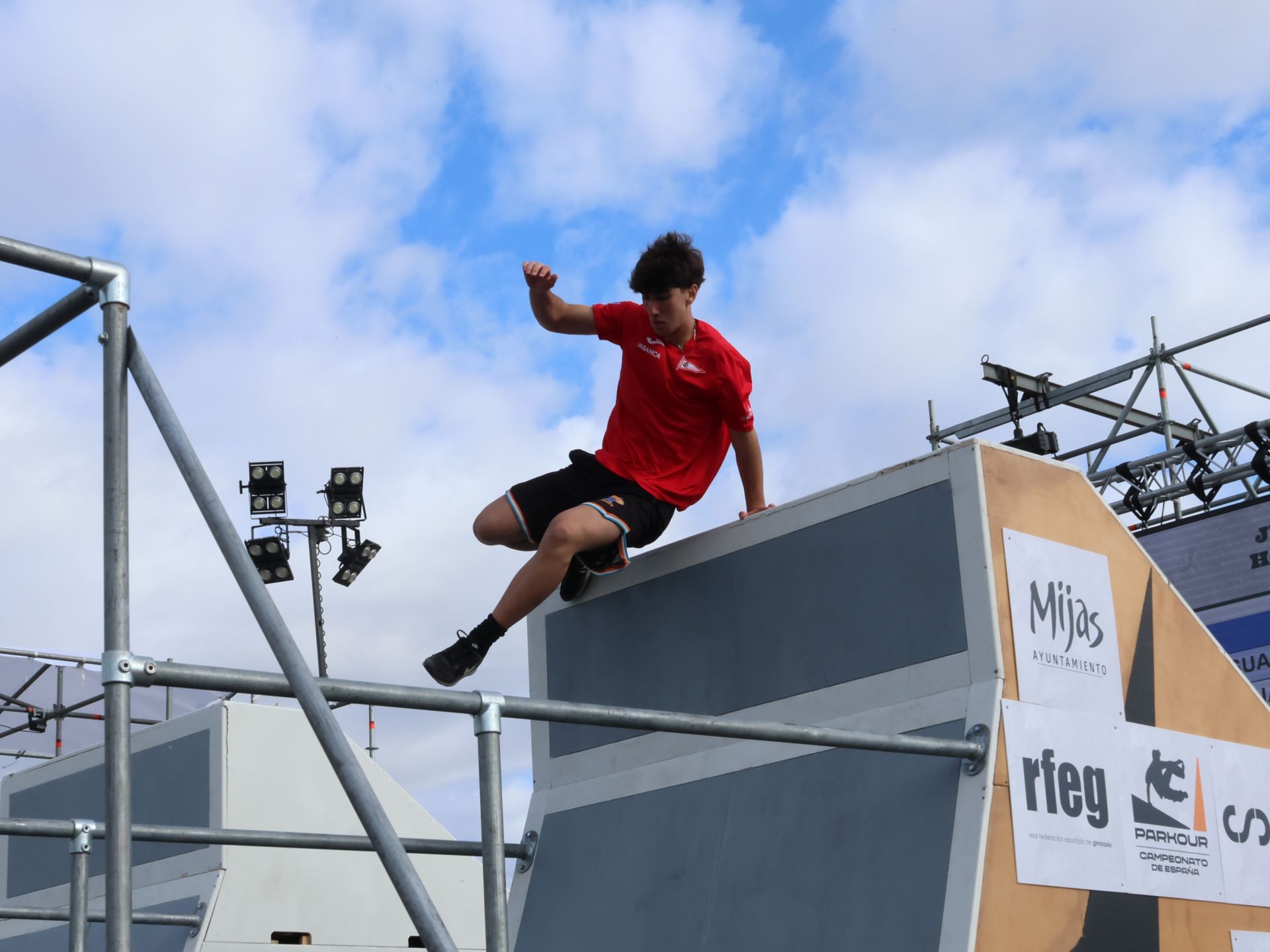 El campeonato de España de Parkour de Mijas, en imágenes