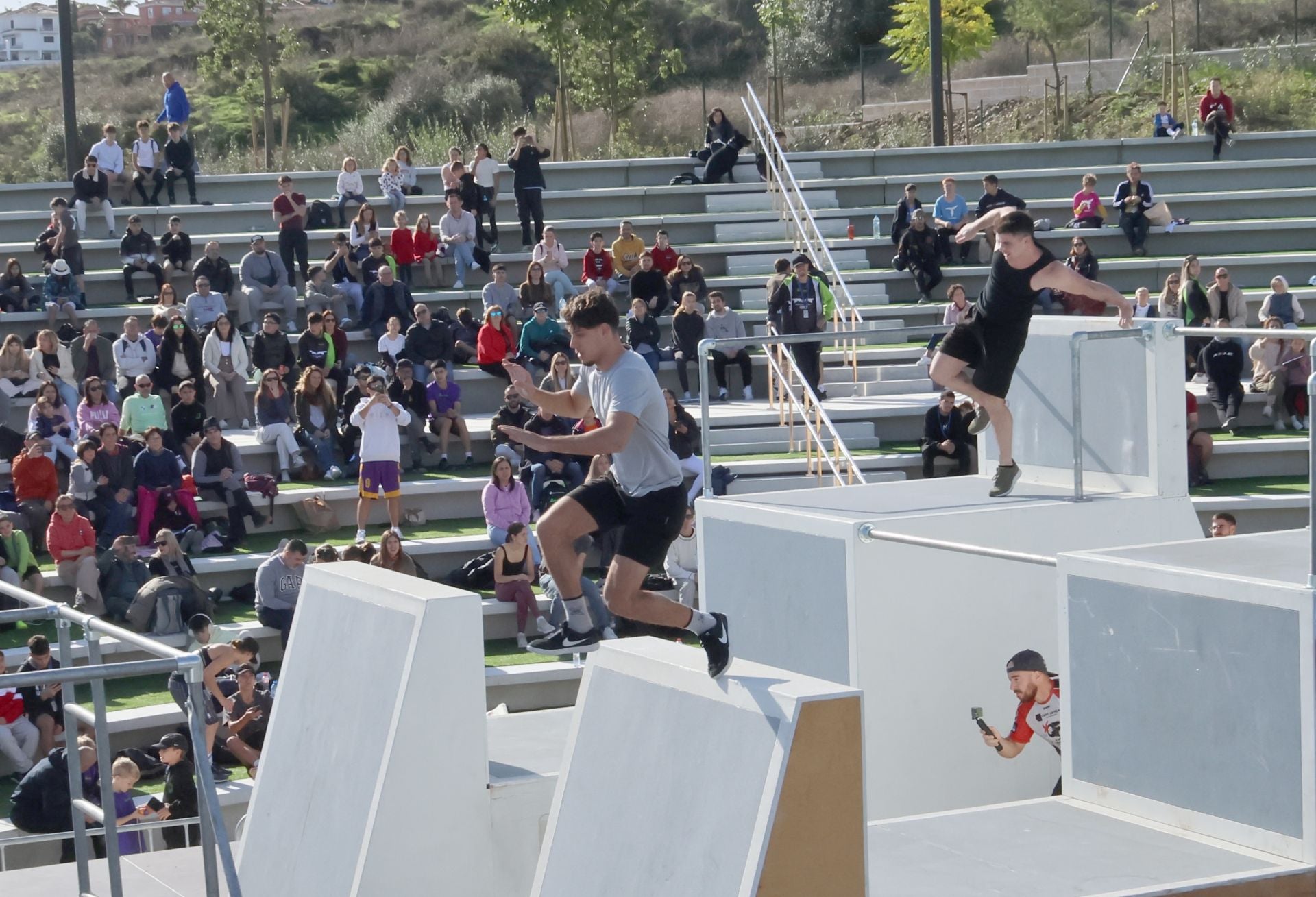 El campeonato de España de Parkour de Mijas, en imágenes
