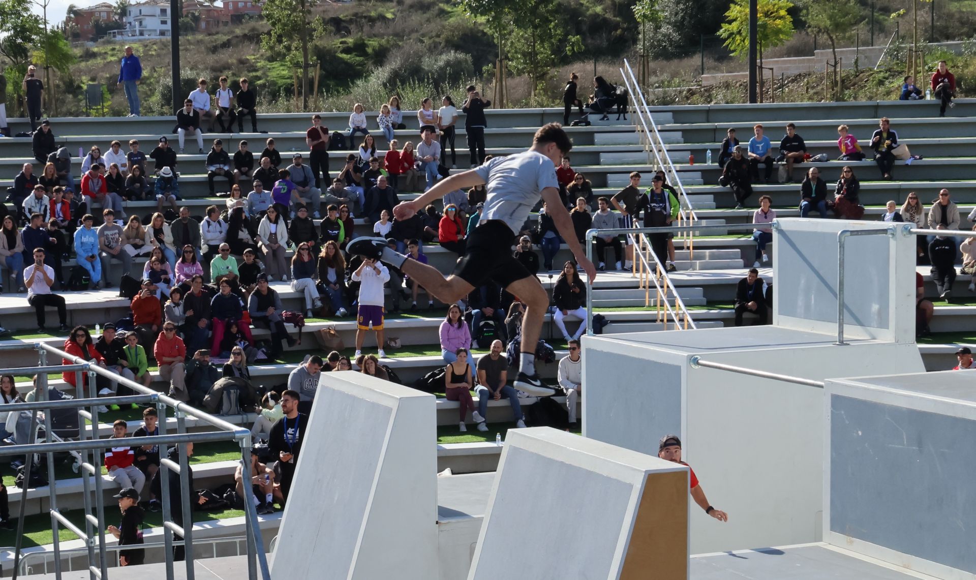 El campeonato de España de Parkour de Mijas, en imágenes