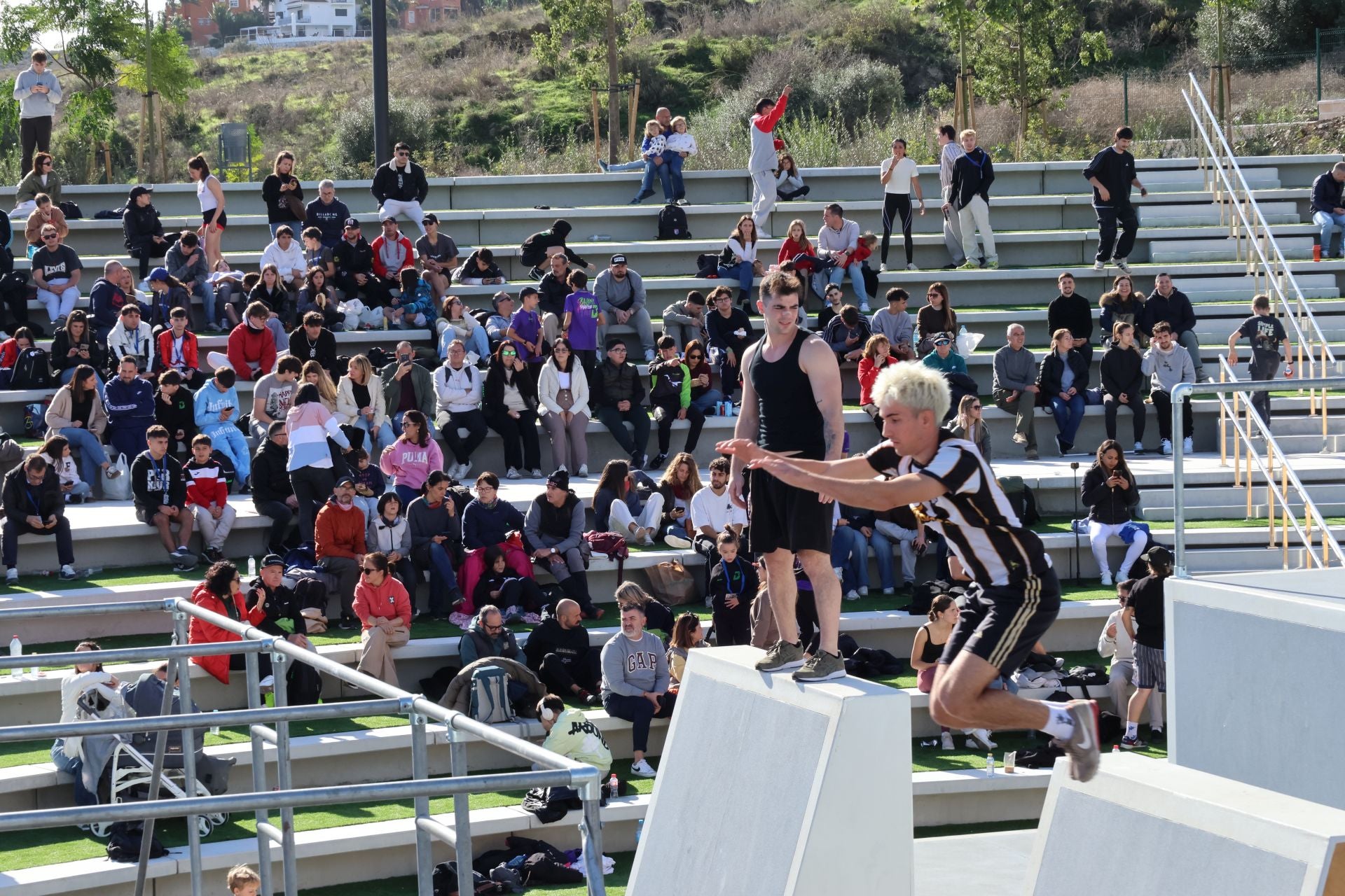 El campeonato de España de Parkour de Mijas, en imágenes