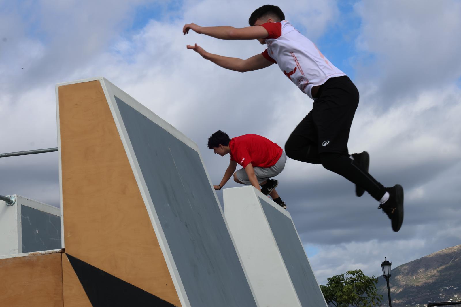 El campeonato de España de Parkour de Mijas, en imágenes
