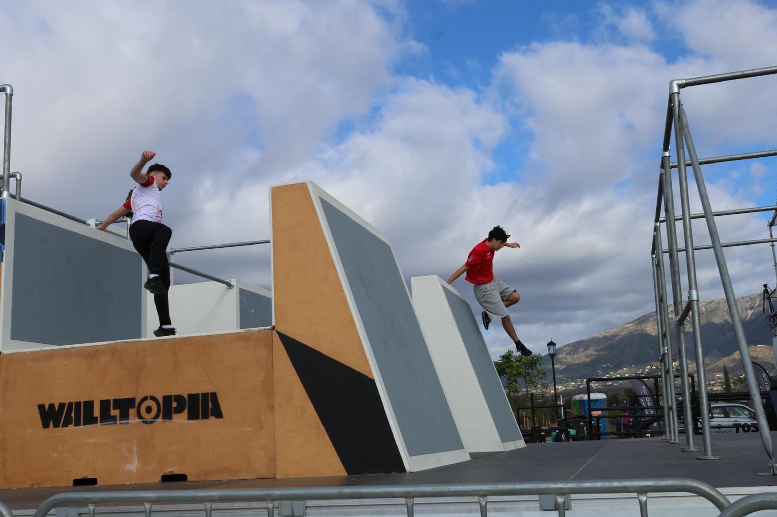 El campeonato de España de Parkour de Mijas, en imágenes