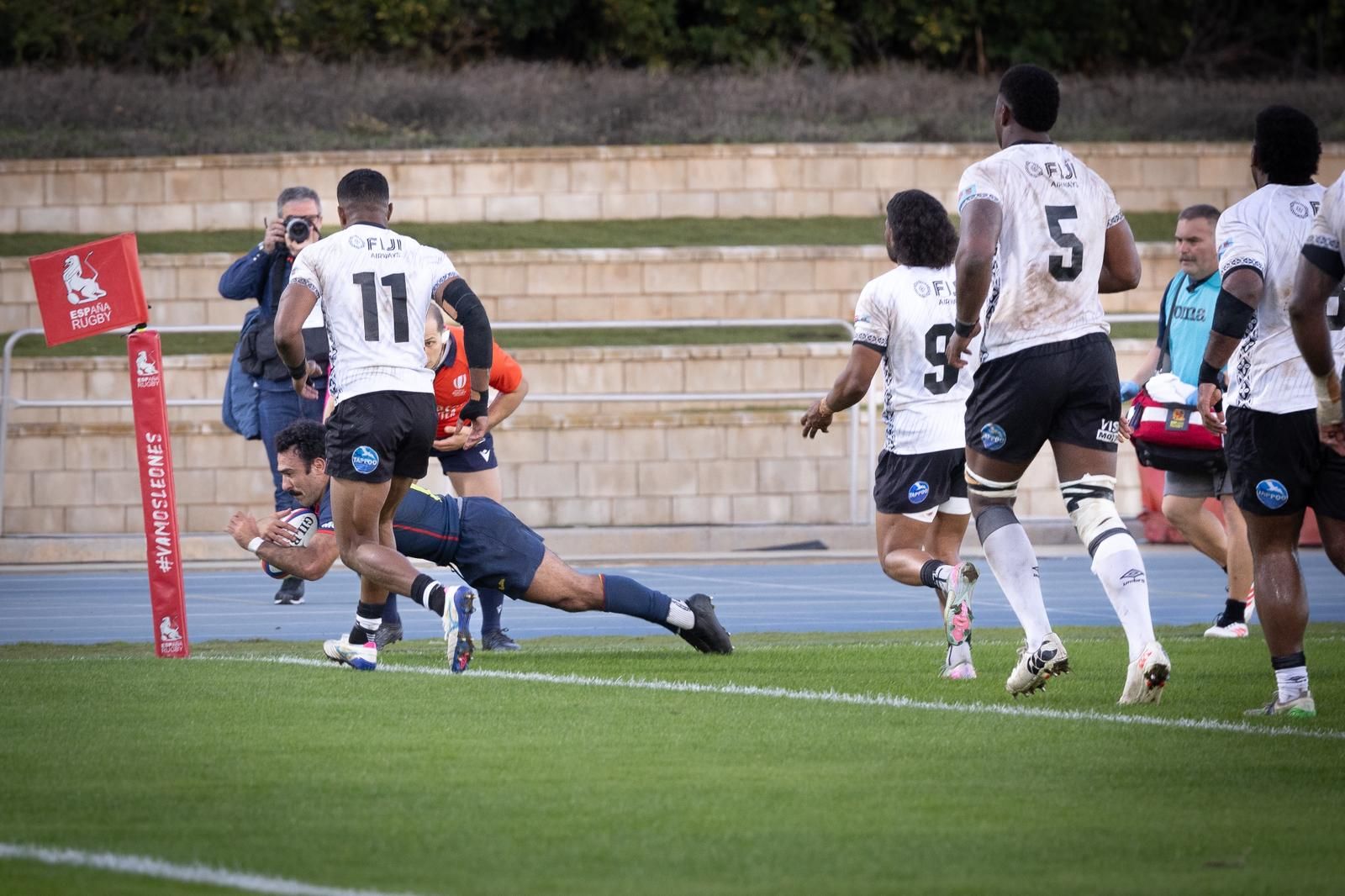 El España-Fiyi de rugby en el Ciudad de Málaga, en imágenes