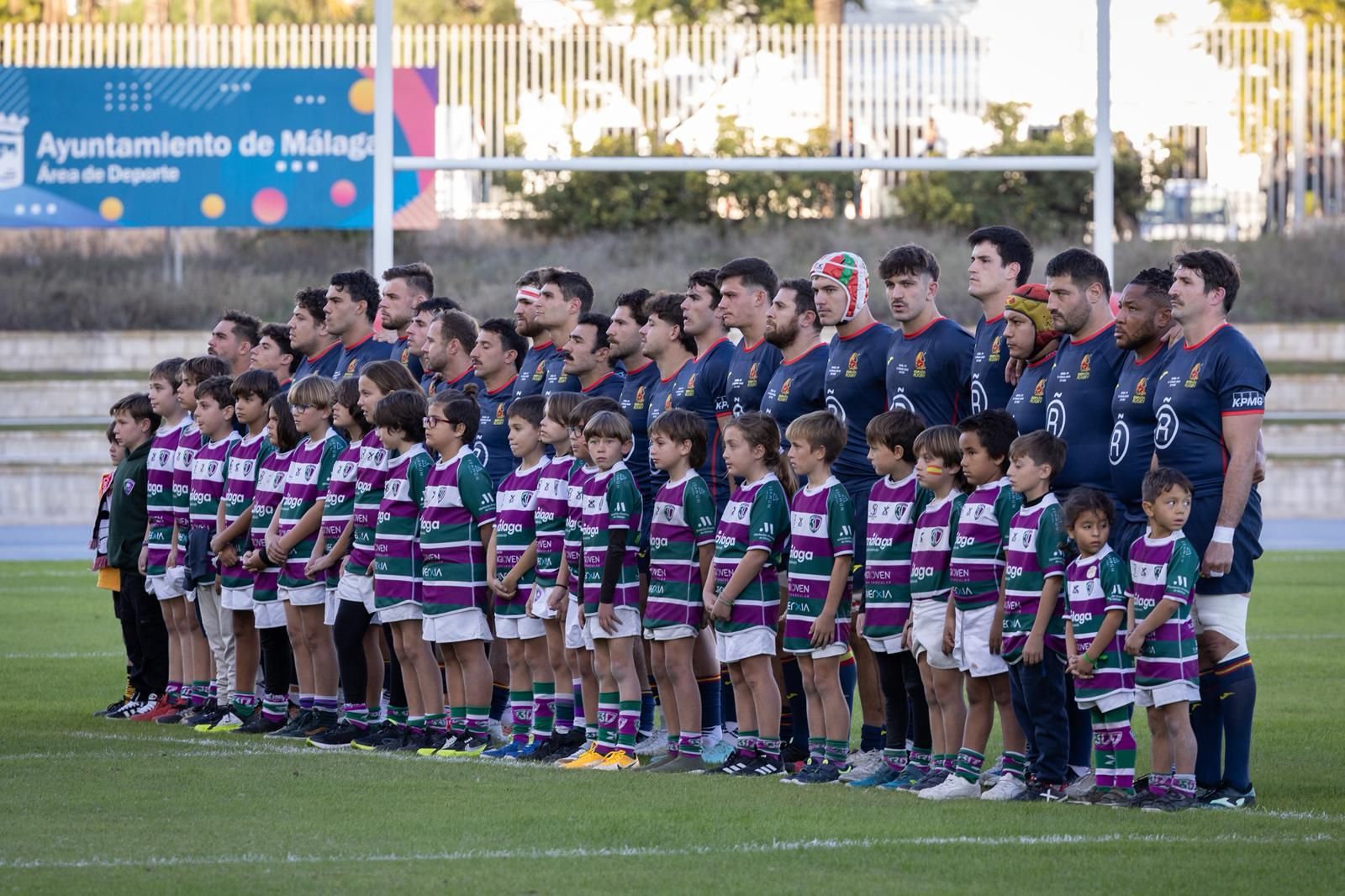 El España-Fiyi de rugby en el Ciudad de Málaga, en imágenes
