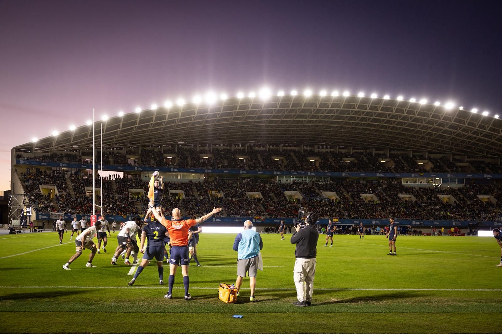 El España-Fiyi de rugby en el Ciudad de Málaga, en imágenes