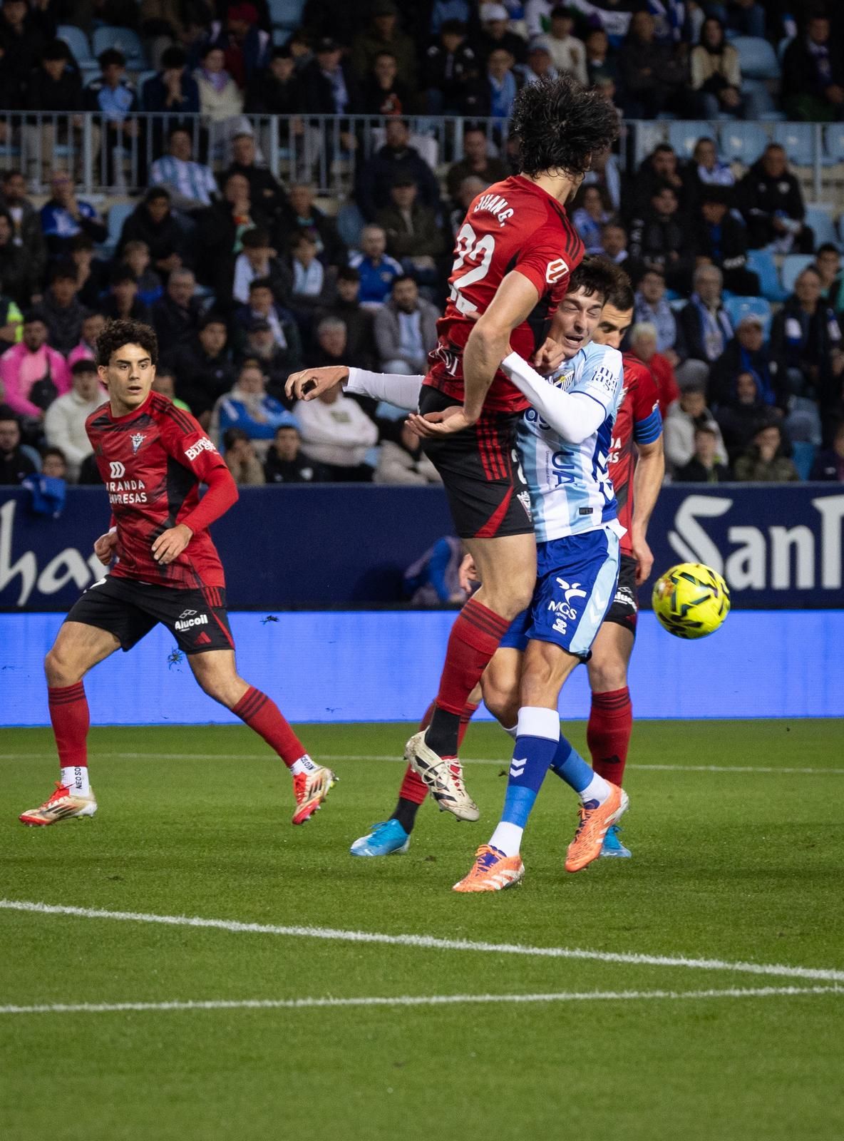 El Málaga-Mirandés, en imágenes
