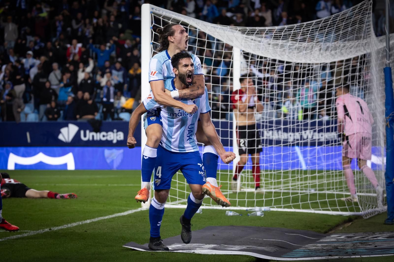 El Málaga-Mirandés, en imágenes