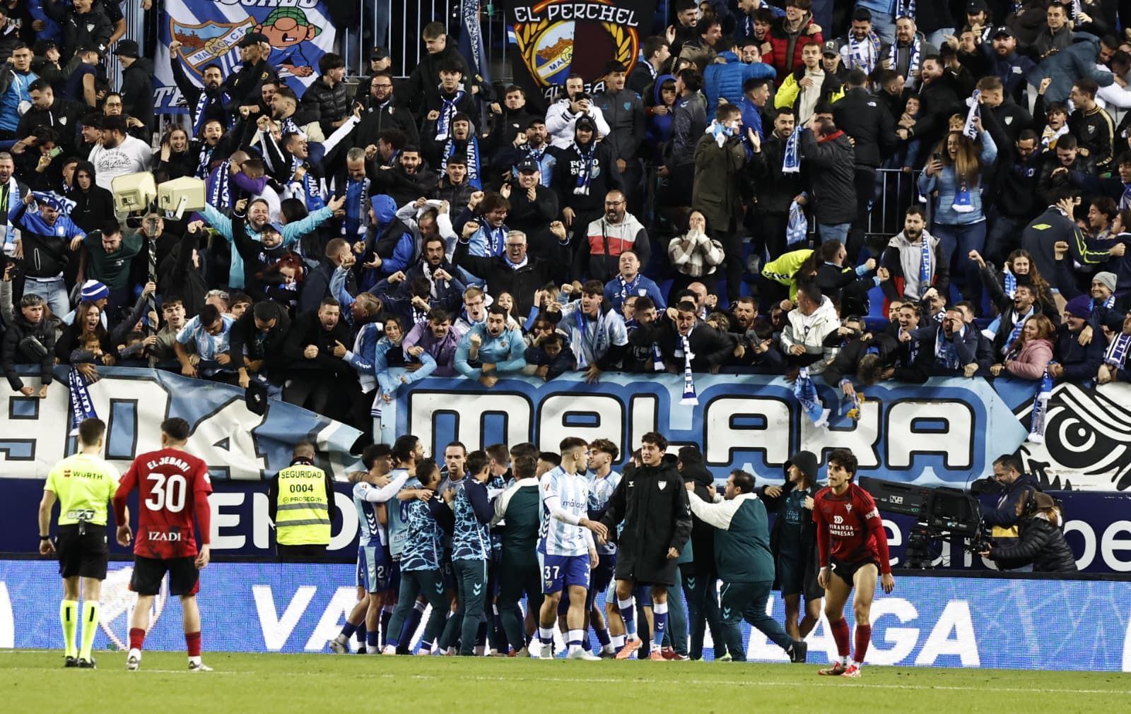 El Málaga-Mirandés, en imágenes