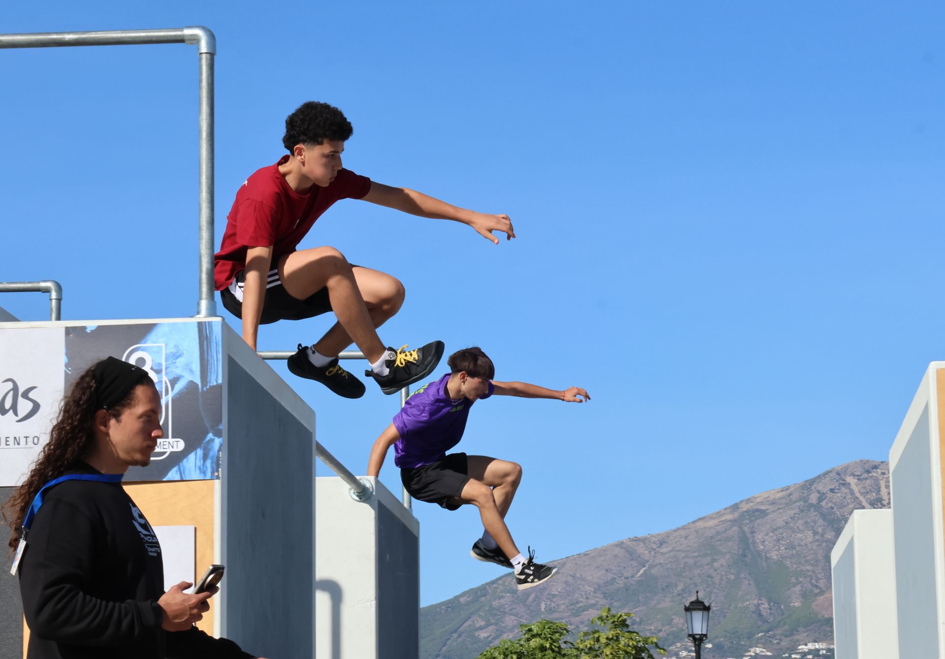 El campeonato de España de Parkour de Mijas, en imágenes