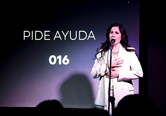 Diana Navarro, durante la presentación en el MIMMA.