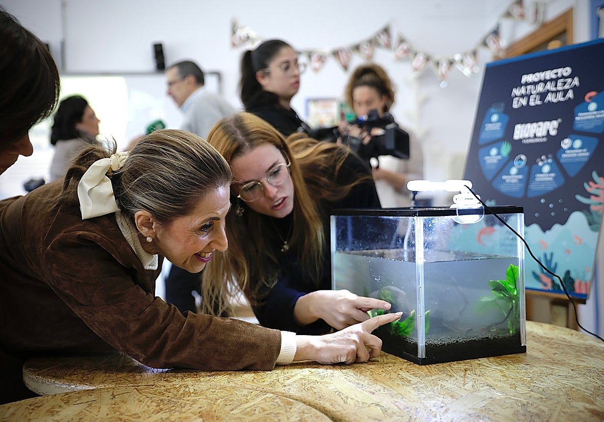 Una imagen de la presentación del proyecto 'Naturaleza en el aula', desarrollado por Bioparc Fuengirola.