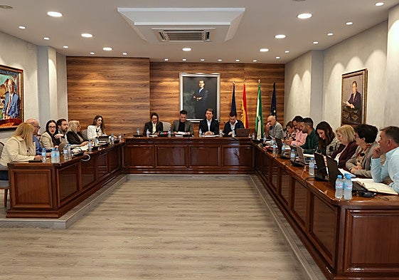 Imagen de la sesión plenaria que ha tenido lugar este lunes en Torrox.