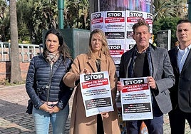 Miembros de Vox en el Ayuntamiento durante el inicio de la campaña.