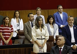 Miembros del Grupo Socialista en el Parlamento en una fotografía reciente.
