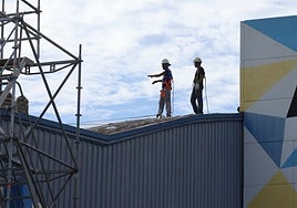 La instalación forma parte de la reforma integral del Palacio que se está ejecutando.