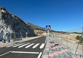 Nuevo vial, en El Pozuelo.