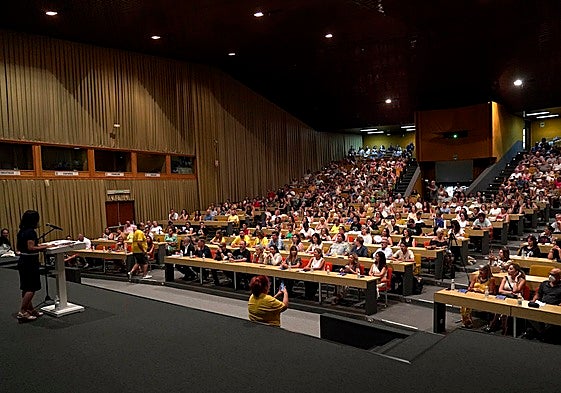 Asistentes al encuentro con la científica americana Temple Grandin, en julio, organizado por Autismo Sur.