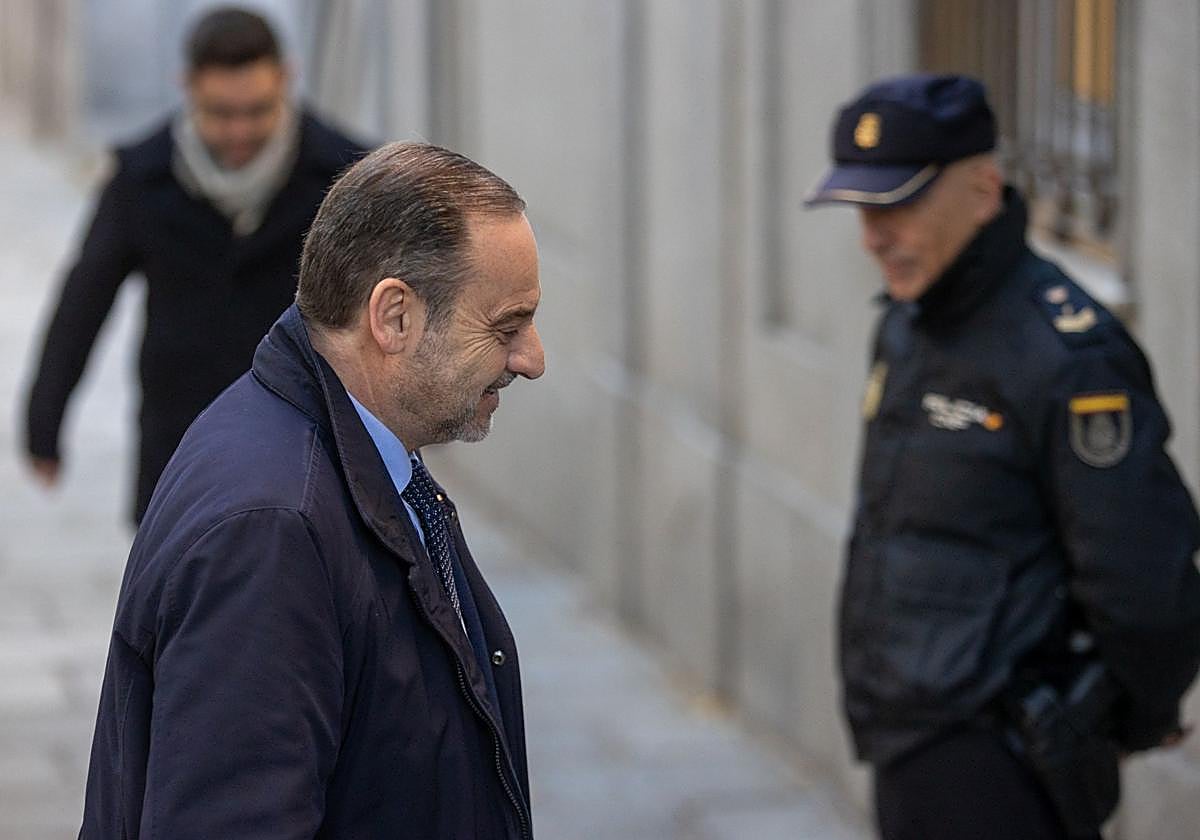 José Luis Ábalos, el jueves cuando se decidió su ingreso en prisión.