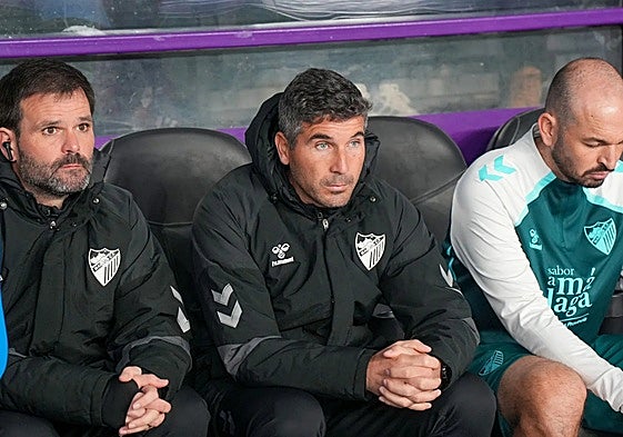 Funes, en el banquillo visitante del José Zorrilla.