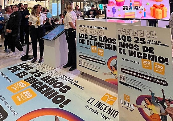 Imagen de uno de los sorteos que han tenido lugar en el espacio comercial con motivo del 25.º aniversario.