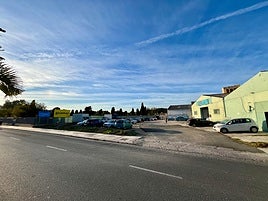 Zona donde ocurrieron los hechos, en el polígono de San Rafael, en Málaga capital.