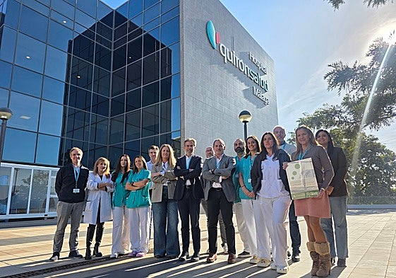 Imagen del equipo del Hospital Quirónsalud Málaga.