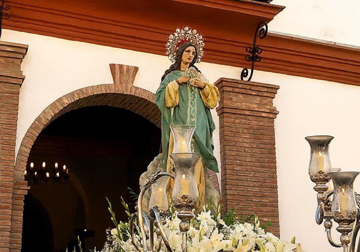 Procesión de la Inmaculada en Guaro.