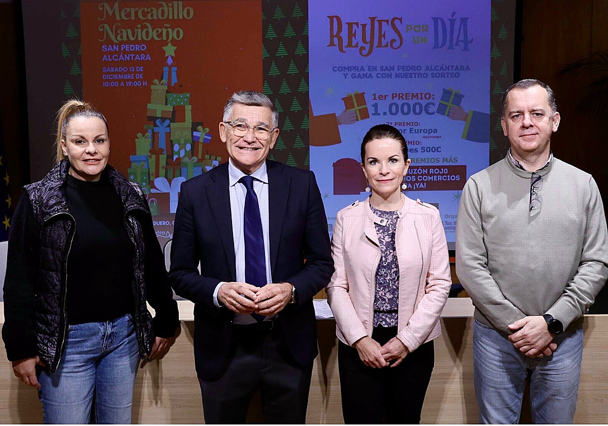 El teniente de alcalde sampedreño, Javier García, ha presentado las iniciativas junto a Apymespa y la asociación Tus Tiendas Amigas.