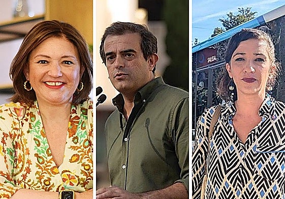 Del Cid, Sevilla y Morillas, de izquierda a derecha.