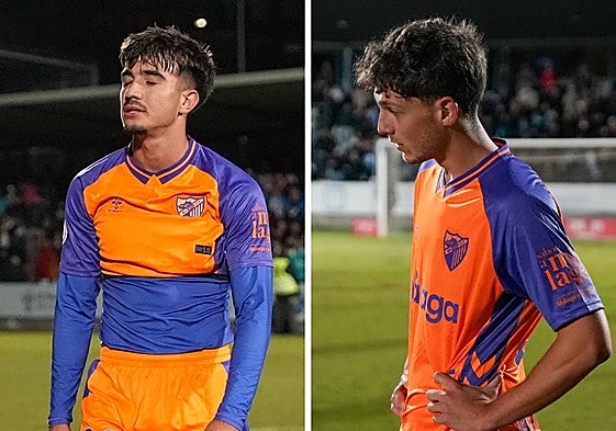Pablo Arriaza e Ibon Badiola, tras la eliminación copera del Málaga en Talavera.