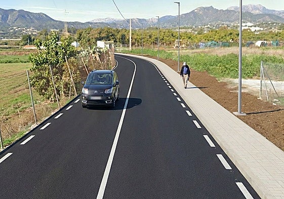 Recreación virtual de cómo quedará el Camino de la Fábrica tras su remodelación.