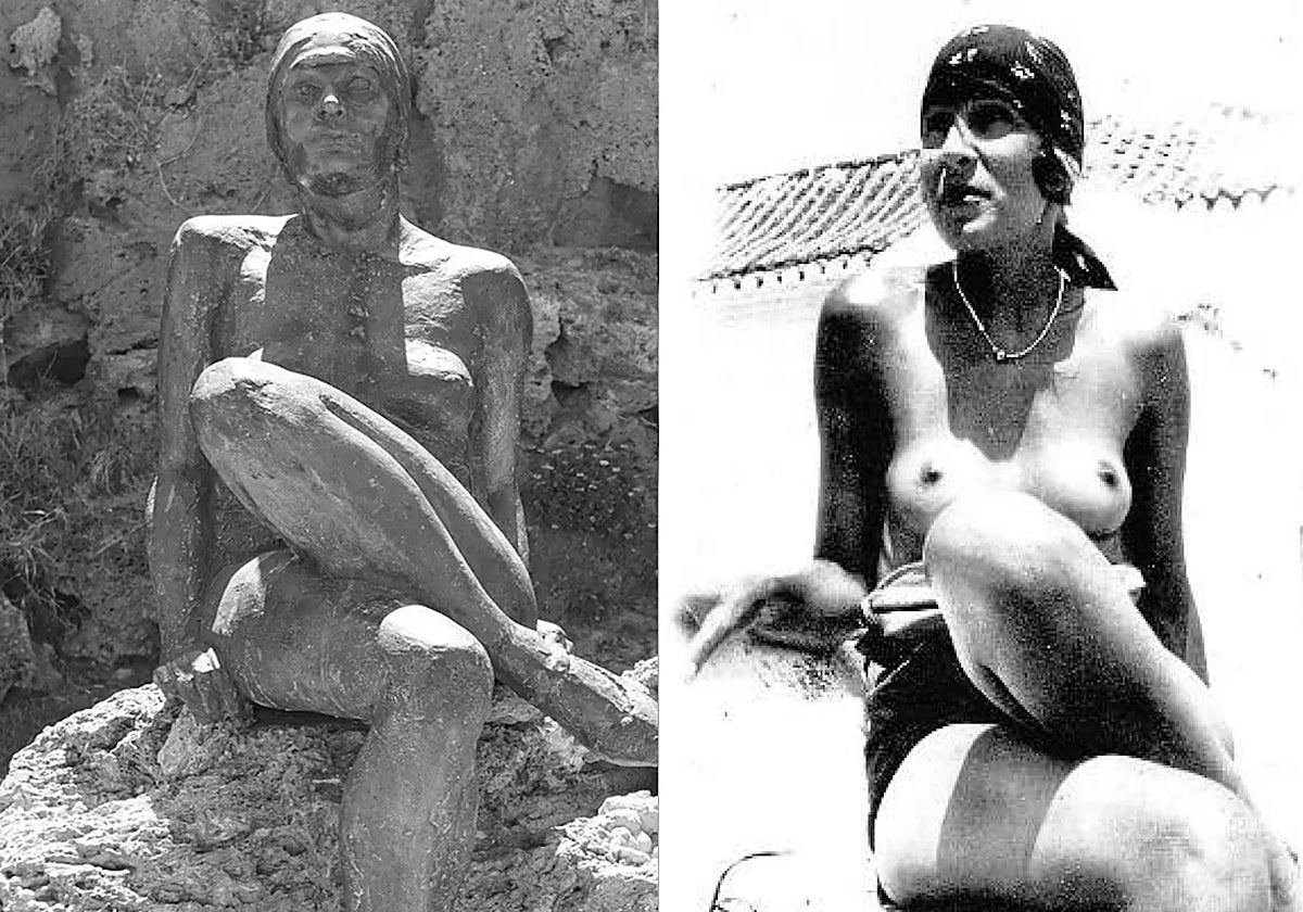 El primer toples de España en 1931 y la estatua de Gala en La Carihuela.