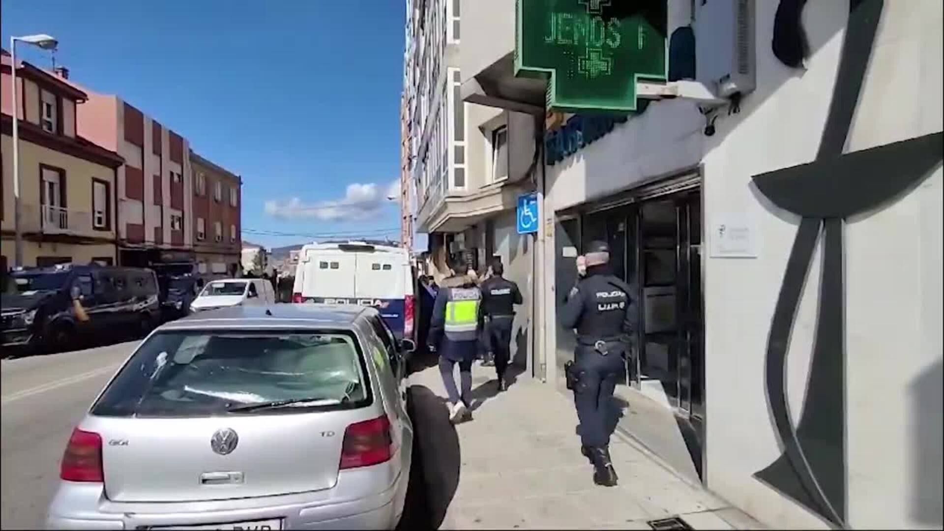 Detenidas seis personas en Vigo en la desarticulación de un punto de venta de droga