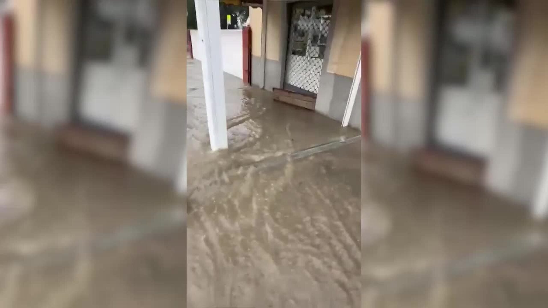 Efectos del temporal de lluvia en Jerez (Cádiz)