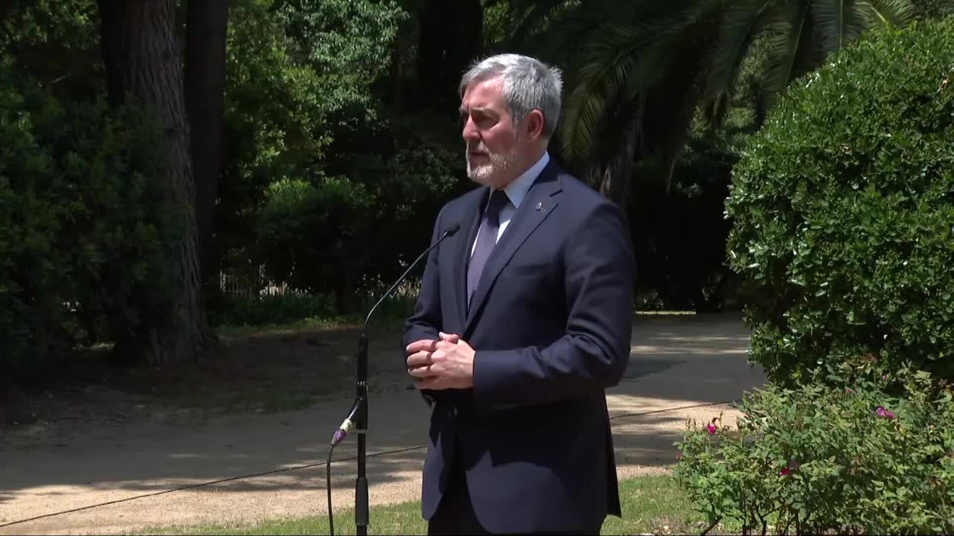 Clavijo constata la "soledad" de Canarias en inmigración y exige un sistema nacional de menores