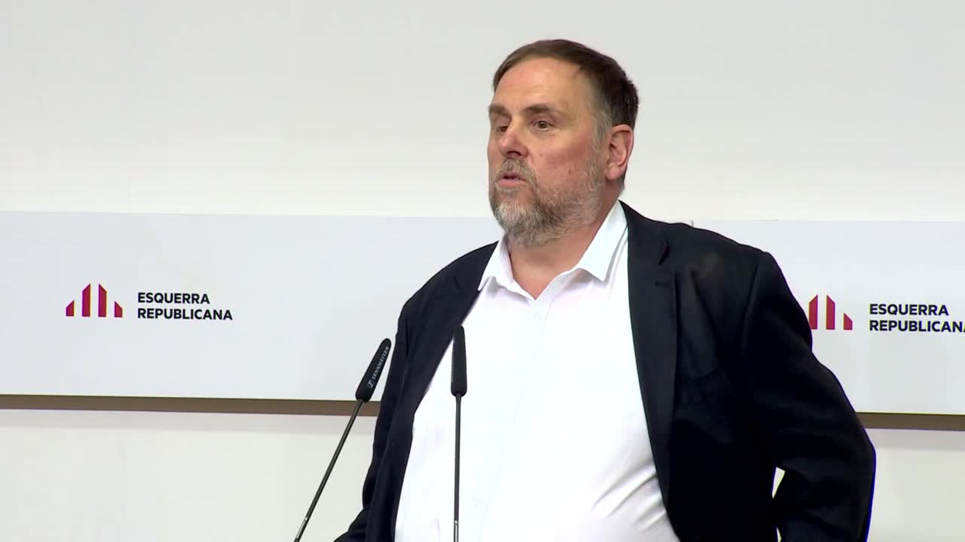 Junqueras rechaza la lista plurinacional de izquierdas de Rufián pero le expresa su "respeto"