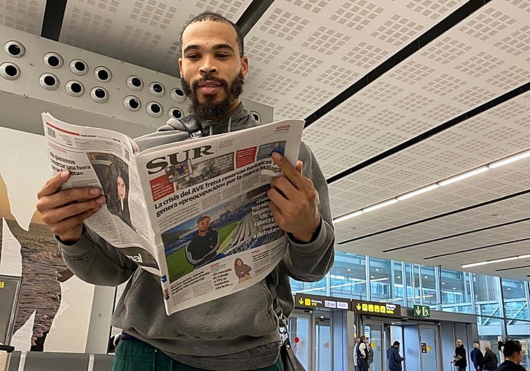 Justin Cobbs llega a Málaga preparado para debutar con el Unicaja en la Champions
