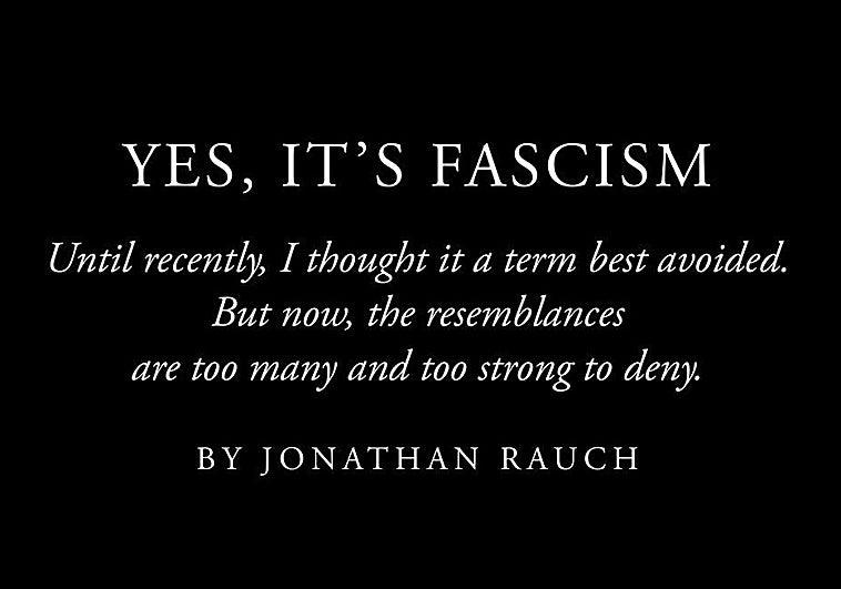 «Sí, es fascismo»