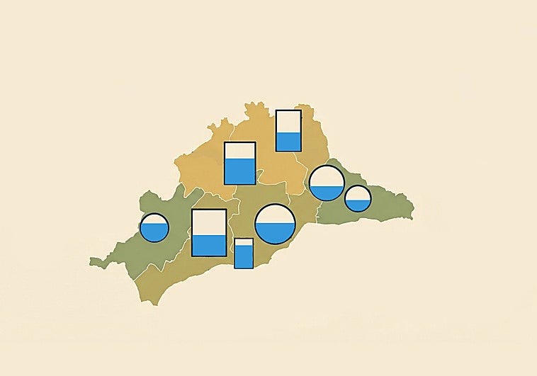 Estado de los embalses de Málaga el martes, 03 de marzo de 2026