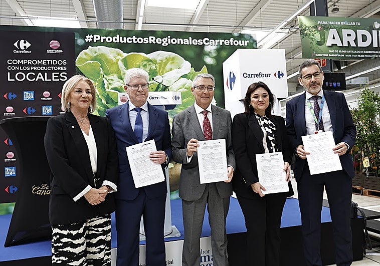 Más de 30 productores de Sabor a Málaga toman los hipermercados Carrefour