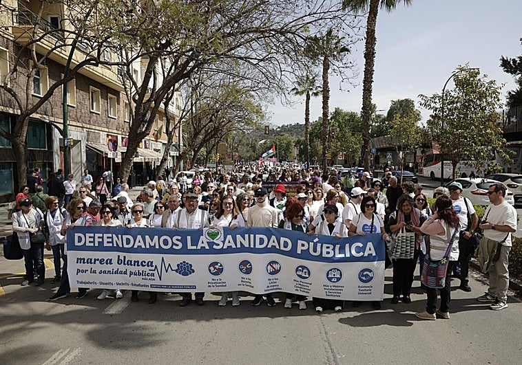 Manifestación en Málaga por la sanidad pública