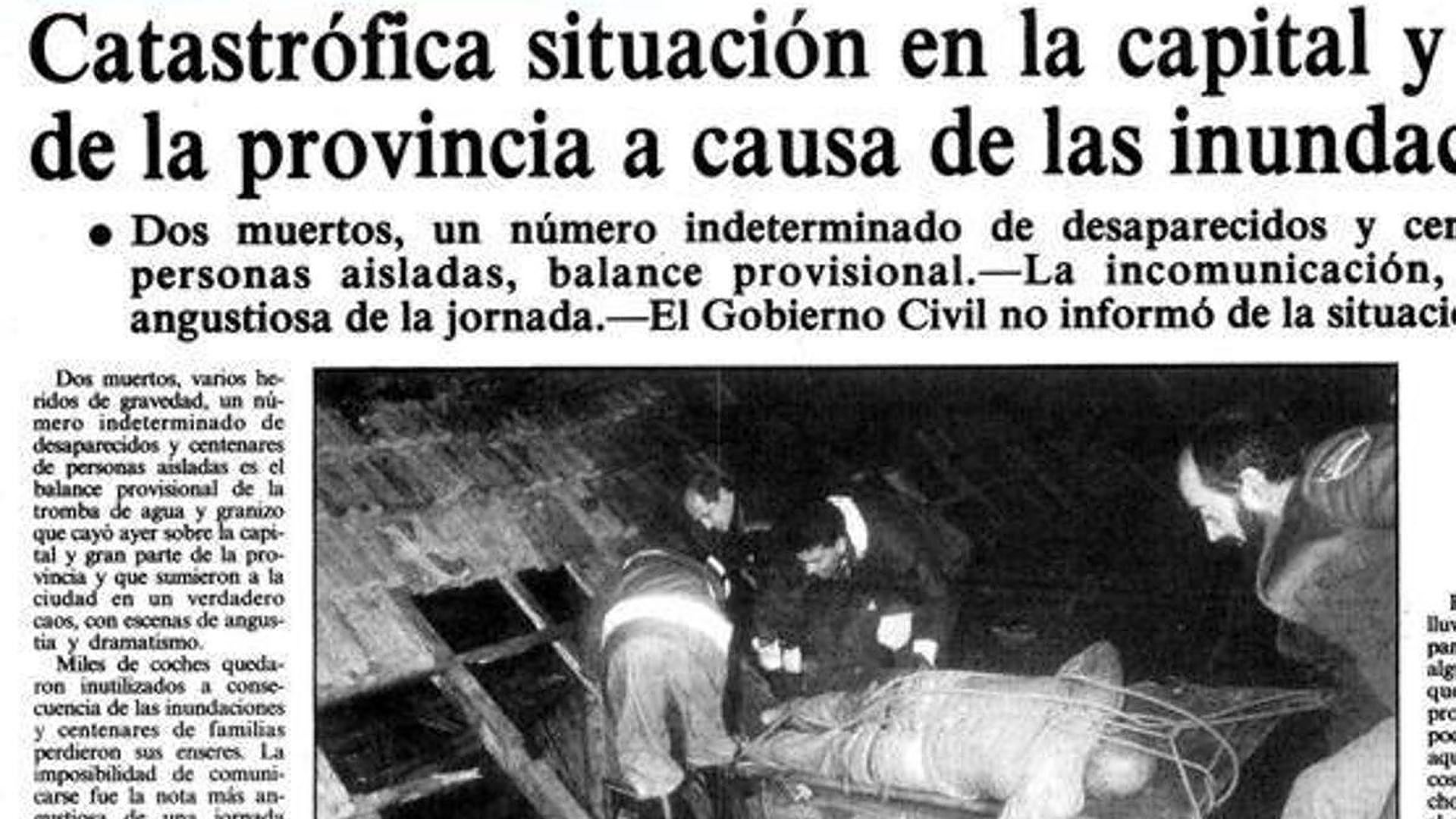 Inundaciones de 1989: cuando Málaga quedó anegada por el agua