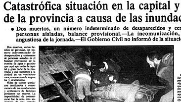 Inundaciones de 1989: cuando Málaga quedó anegada por el agua