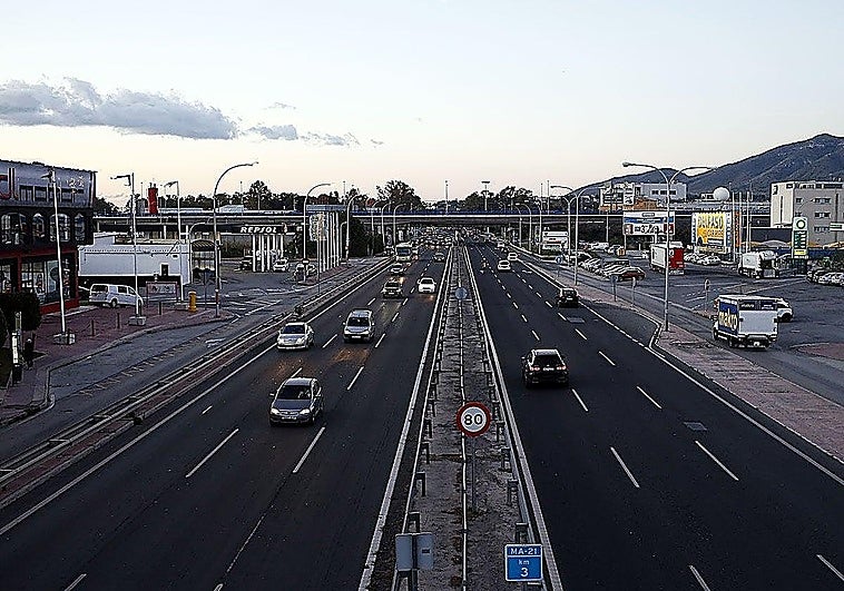 Cambios en el tráfico en la MA-21 entre el aeropuerto de Málaga y Torremolinos
